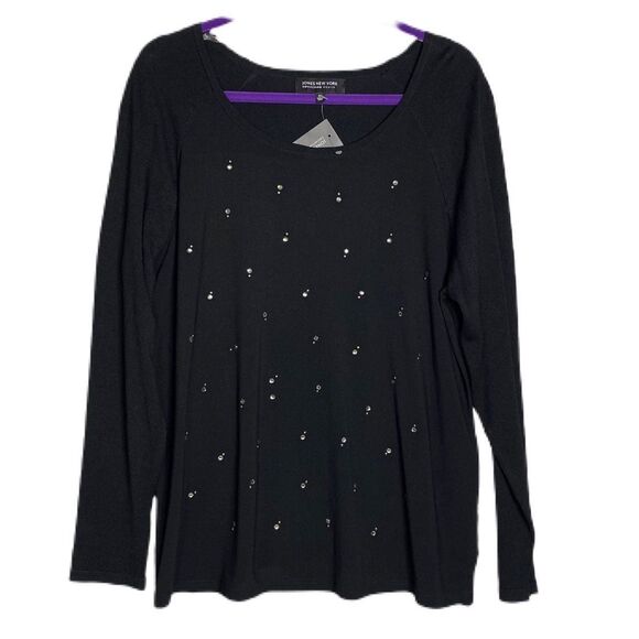 NWT 0X Black Sweater, Jones New York Woman - Picture 1 of 5